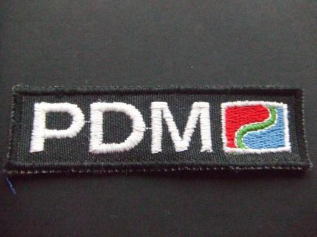 PDM cassetes logo sponsor badge